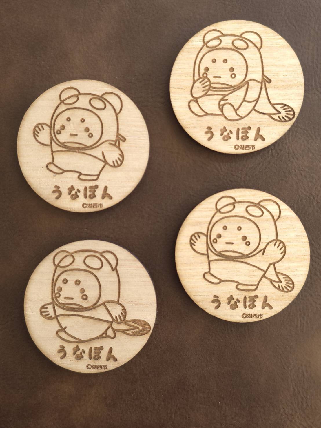 うなぽんグッズ木製マグネット画像