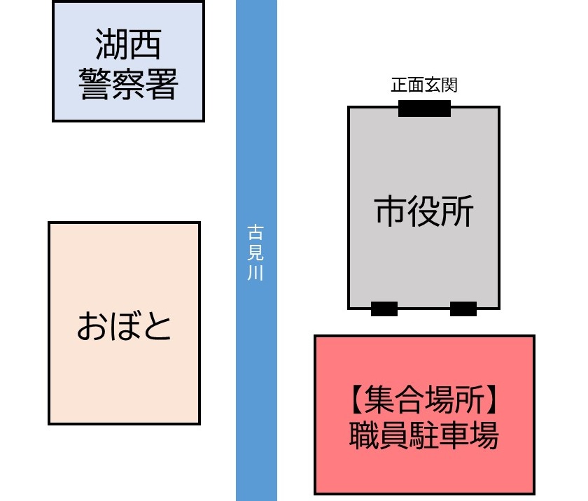 集合場所の地図
