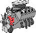 自動車用エンジンのイラスト