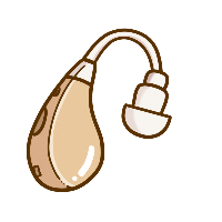 補聴器のイラスト