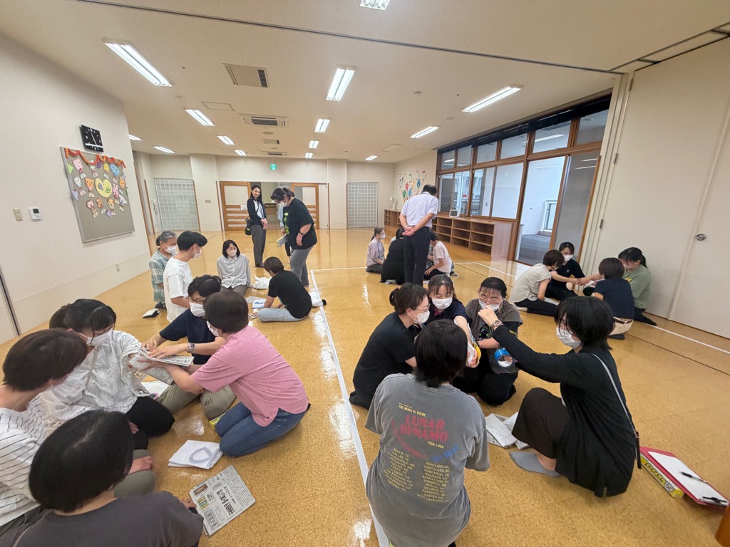 骨折に対する処置の様子