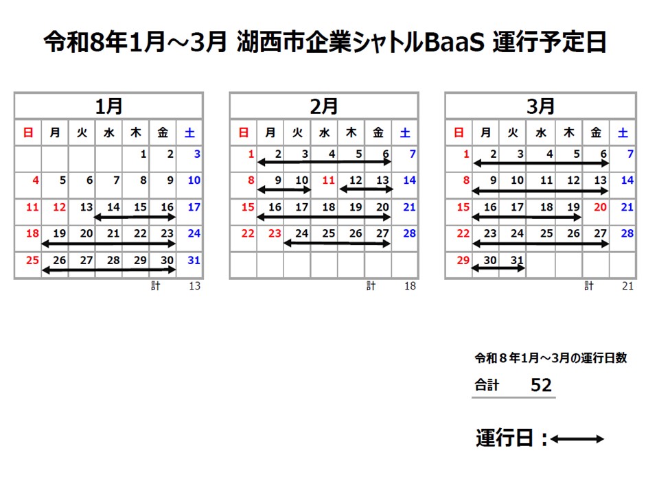 令和7年度BaaS運行カレンダー2