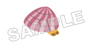 うなぽんオプションモチーフNo.2あさりサンプル画像