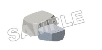 うなぽんオプションモチーフNo.3岩サンプル画像