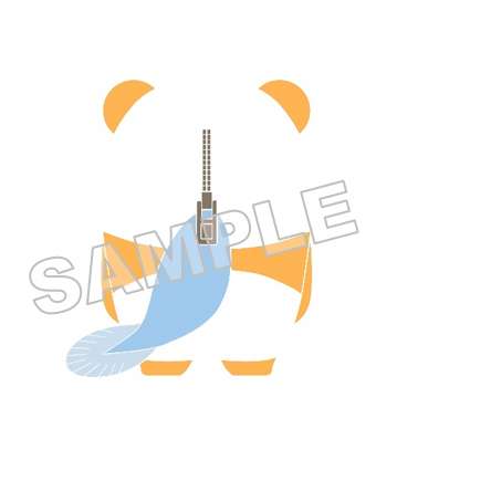 うなぽんNo.32基本ポーズ後面（主線なし）サンプル画像