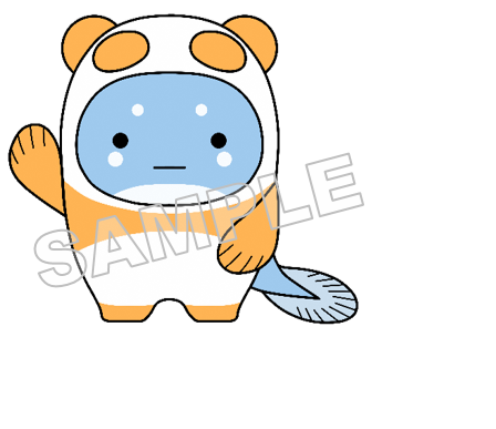 うなぽんNo.4右手上げサンプル画像