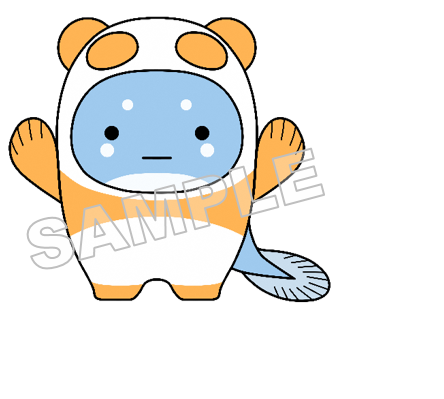 うなぽんNo.6両手上げサンプル画像