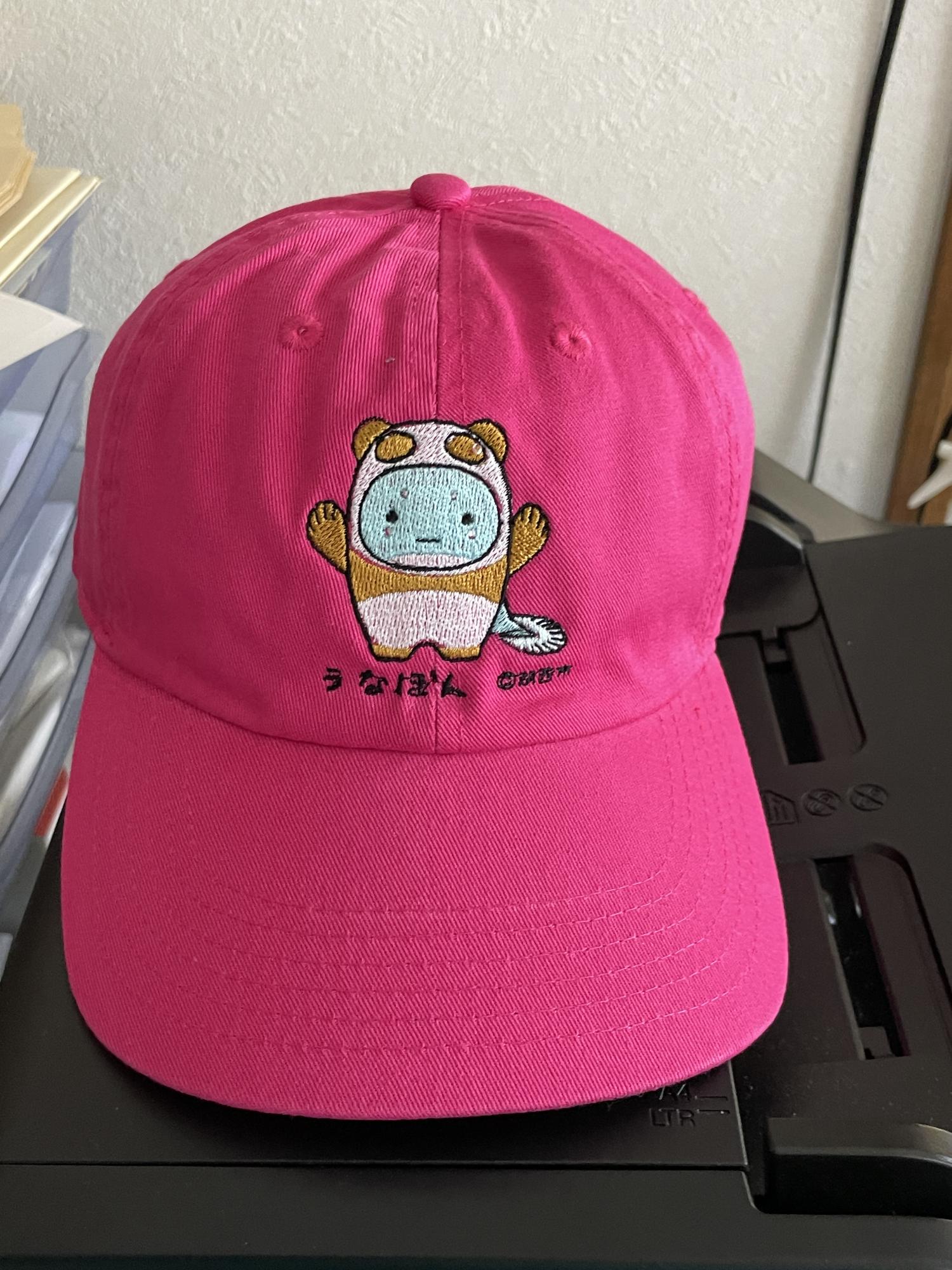うなぽんグッズ刺繍帽子画像