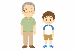 高齢者とこども