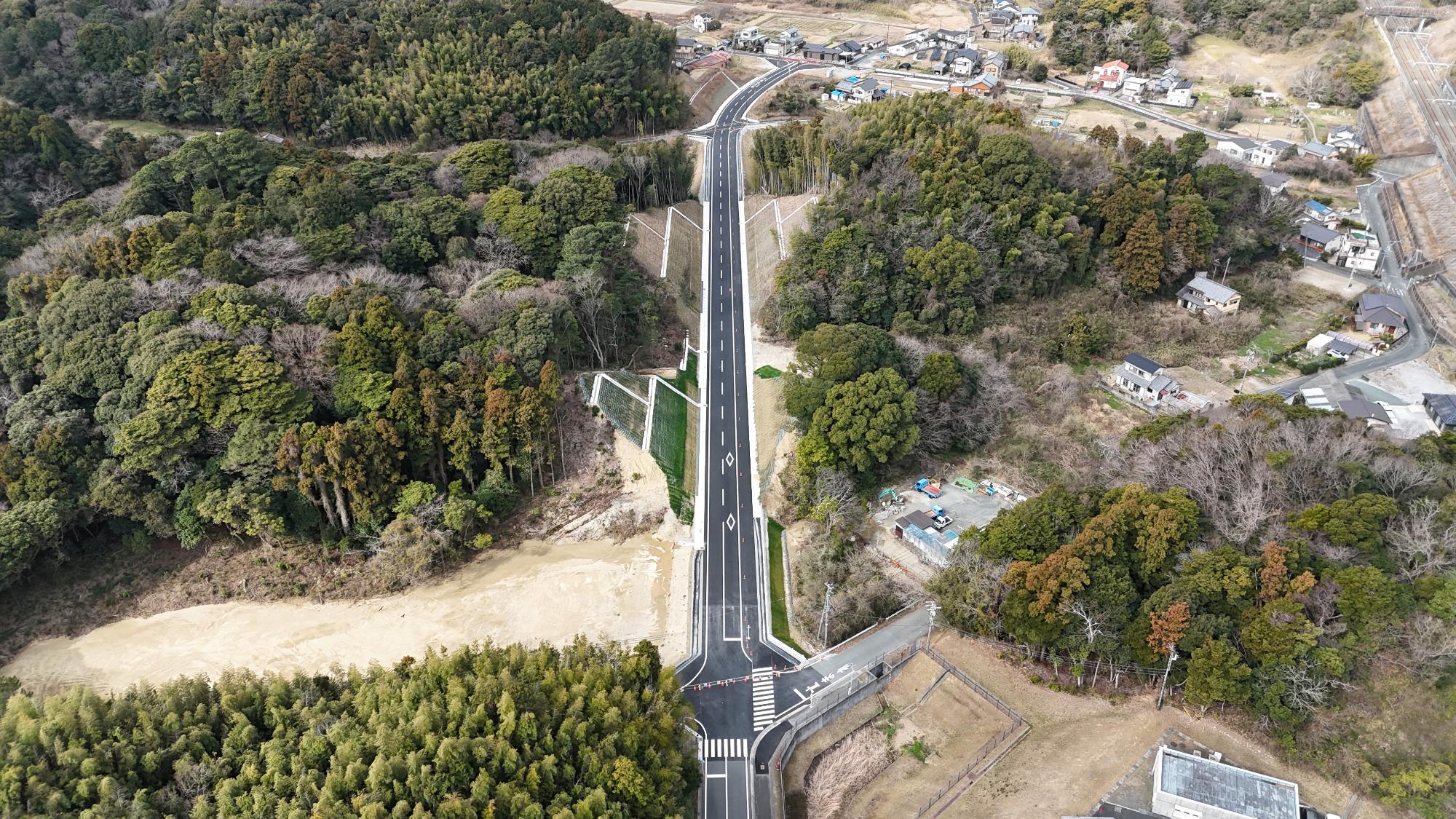 市道内山65号線  空撮写真