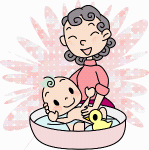 あかちゃんお世話講座イラスト