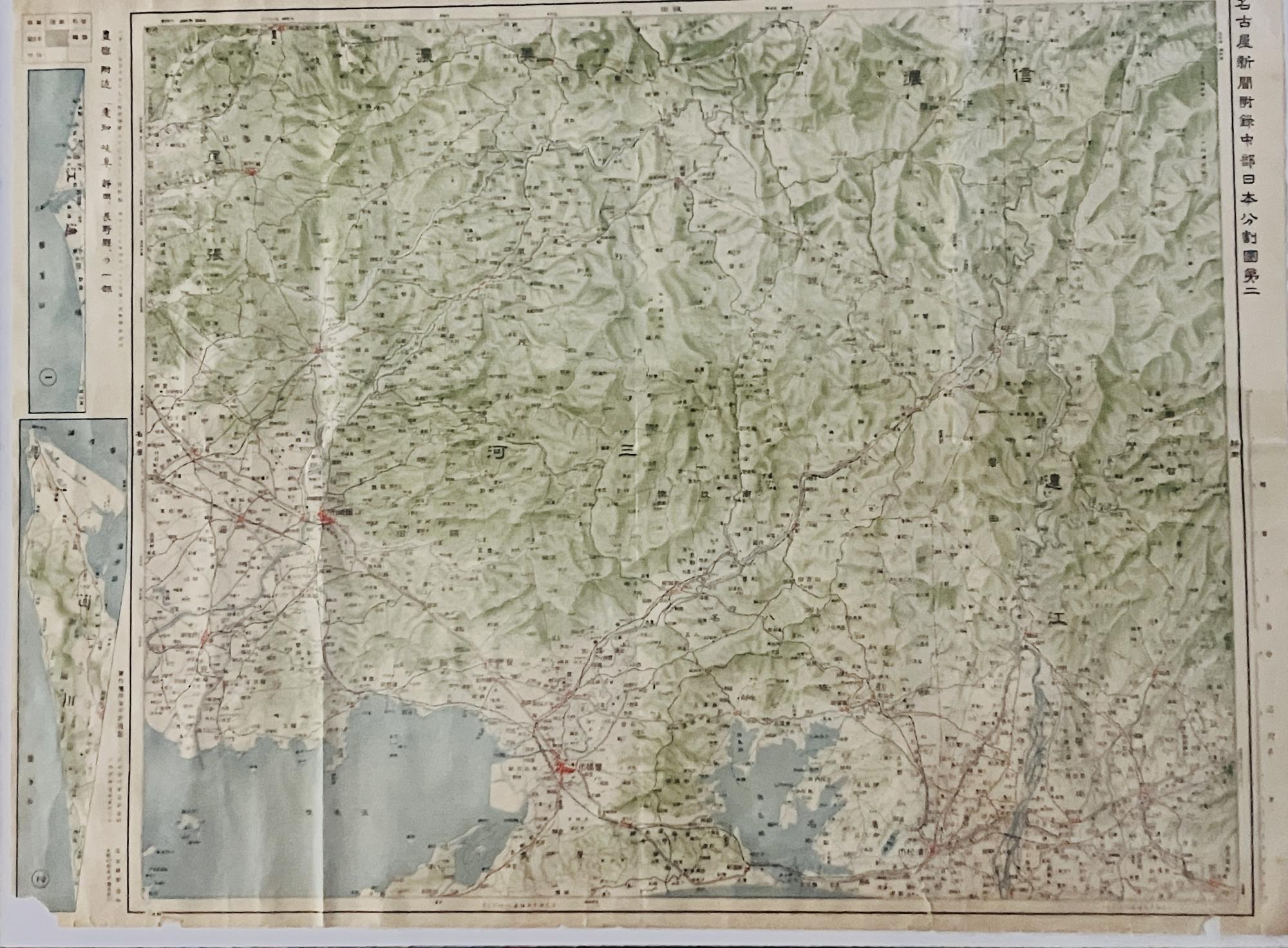 中部日本分割図・三河
