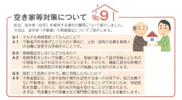 空き家（不動産）の相続登記