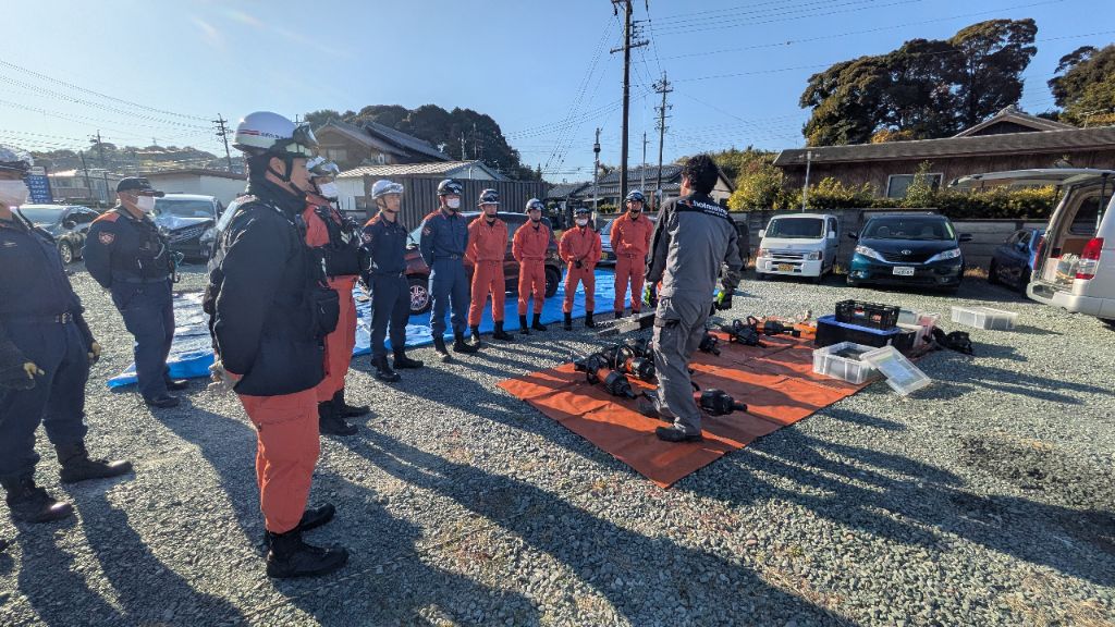 車両破壊訓練訓練終了写真